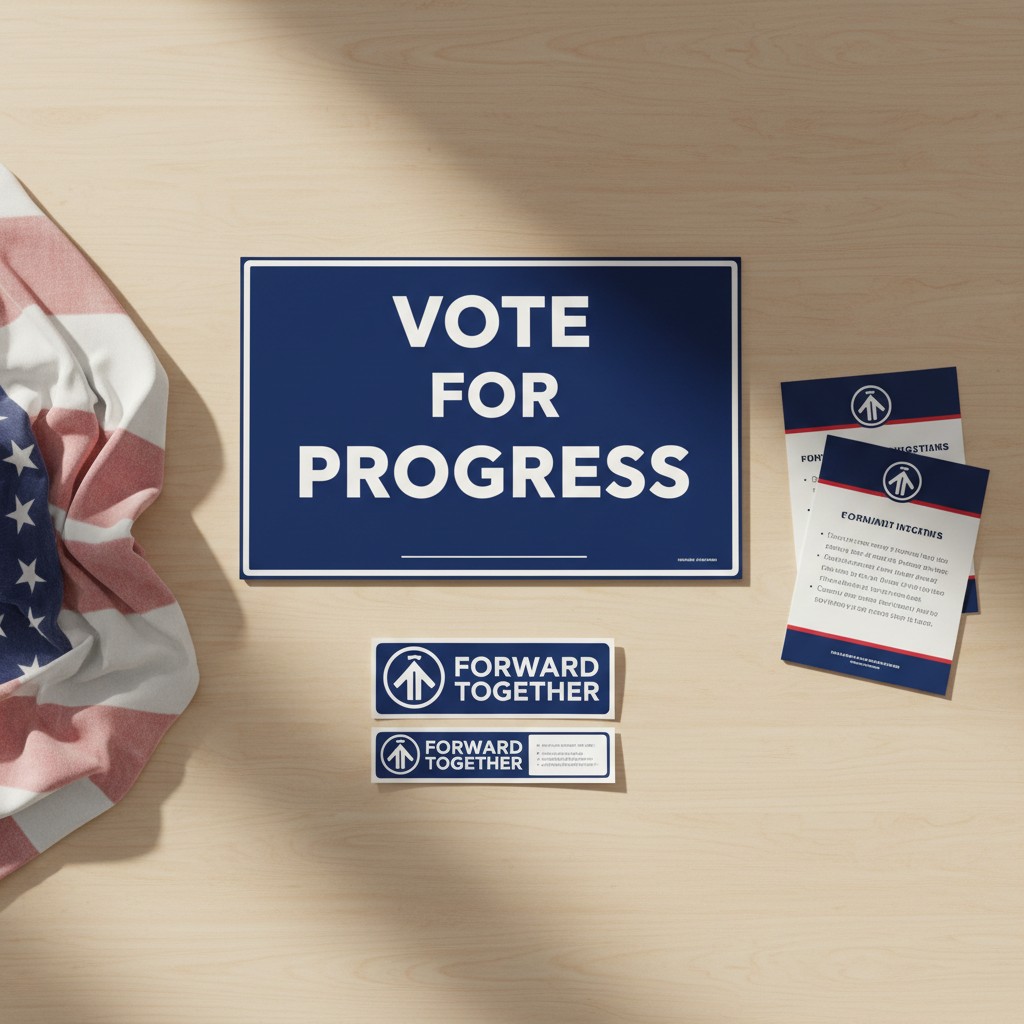 American voting advertisement posters.